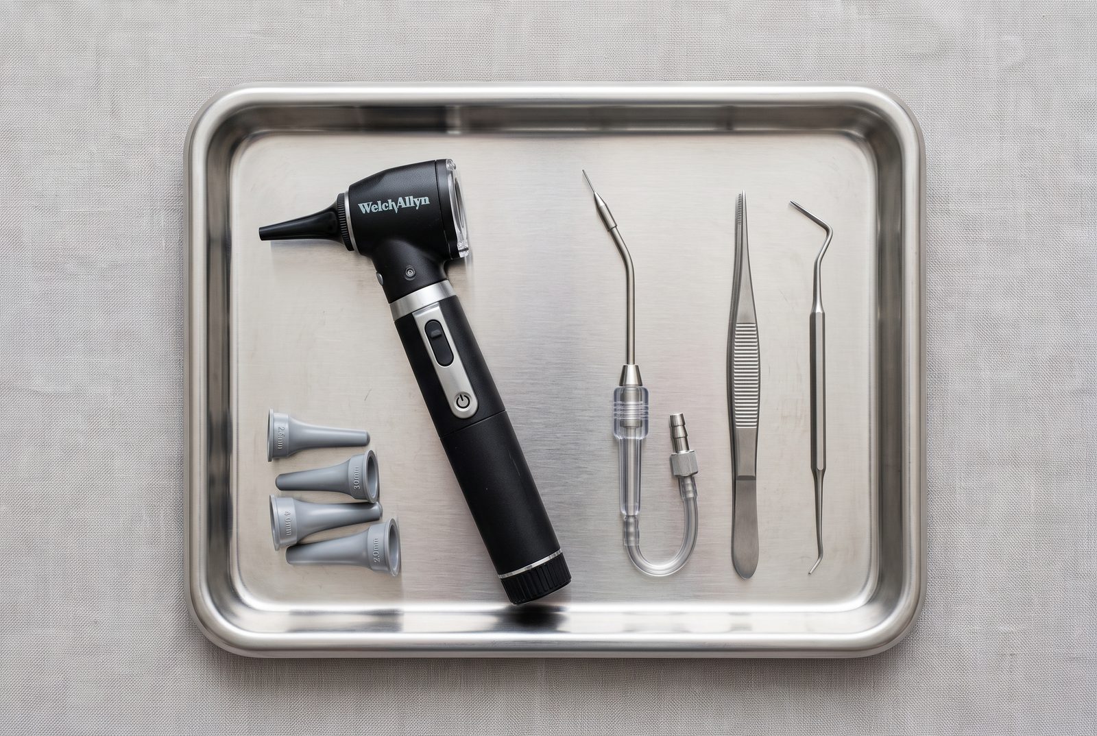 Careful ear examination during a home visit